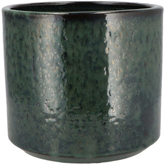 DK Design Bloempot model Green Glaze - groen - D21 x H24 cm - glanzend