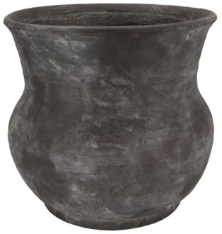 DK Design Bloempot/plantenpot - Gamla - antraciet - voor kamerplant - 40 x 40 x 40 cm