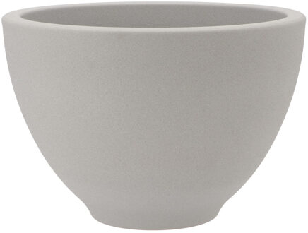 DK Design Bloempot/plantenpot - Vinci - lichtgrijs mat - voor binnen - D21 x H31 cm
