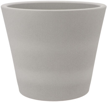 DK Design Bloempot/plantenpot - Vinci - lichtgrijs mat - voor kamerplant - D28xH34cm