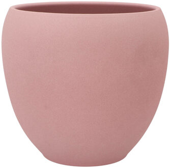 DK Design Bloempot/plantenpot - Vinci - lichtroze mat - voor kamerplant - D28 x H31 cm