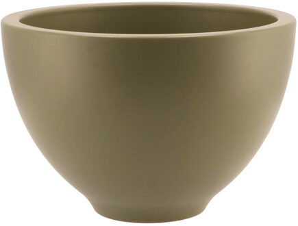 DK Design Bloempot/plantenpot - Vinci - olijfgroen mat - voor binnen - D18 x H27 cm