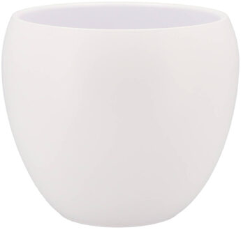 DK Design Bloempot/plantenpot - Vinci - wit mat - voor kamerplant - D19xH22cm