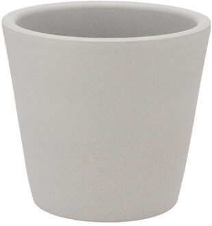 DK Design Bloempot Vinci - lichtgrijs mat - voor kamerplant - 13x15 cm