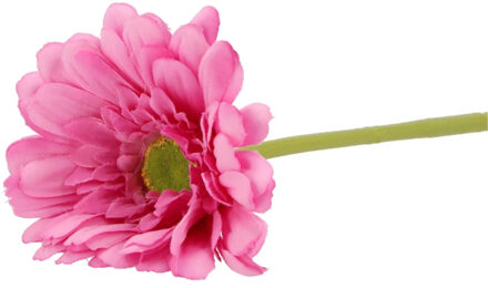 DK Design Kunstbloem Gerbera - 72 cm - fuchsia - Real Touch - kunst zijdebloemen