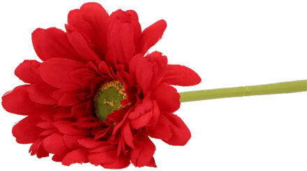 DK Design Kunstbloem Gerbera - 72 cm - rood - Real Touch - kunst zijdebloemen