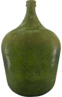 DKNC - Vaas Qina - Gerecycled glas - 36.5x36.5x56cm - Groen