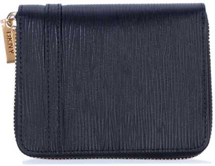 DKNY Accessoires DKNY Avril Sm Zip Around Portemonnee in Zwart Goud - One Size