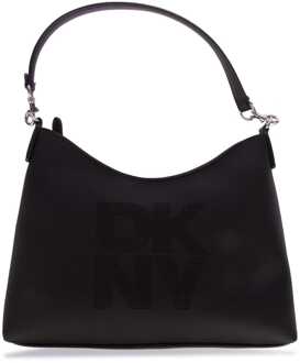 DKNY Accessoires DKNY Romy Schoudertas in Zwart Zilver