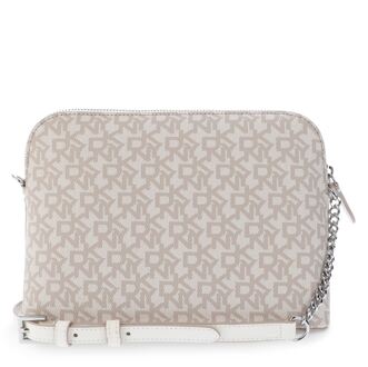 DKNY Accessories DKNY Bridger Dome Top Zip Shoulder Cross Body Bag in Beige Crème - One Size