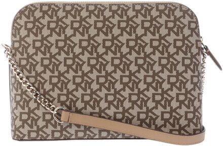 DKNY Bridger Herhalingslogo Schoudertas (Khaki) Kaki - One Size