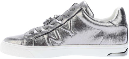 DKNY Dames Aisling Leren Veterschoenen (Zilver) - EU 38 / UK 5