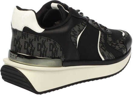 DKNY Dames Amity Vetersneakers (Zwart/Wit) - maat EU 36.5 / UK 3.5