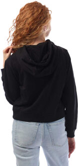 DKNY Dames/Dames Bezaaid Logo Full Zip Hoodie (Zwart) - XS