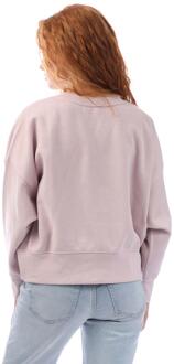 DKNY Dames/Dames Crosswalk Rhinestone Crew Neck Sweatshirt (Baby Roze) - M