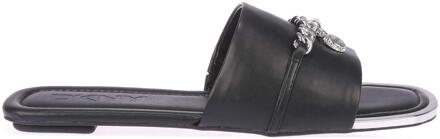 DKNY Dames/Dames Holden Charm Flat Sliders (Zwart) - EU 38.5 / UK 5.5