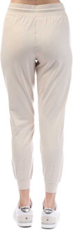DKNY Dames/Dames Hoog Uitgesneden Joggingbroek (Beige) - maat
