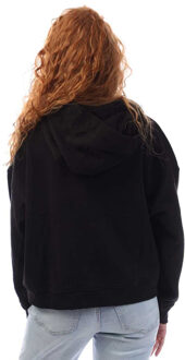 DKNY Dames/Dames Logo Sequin Hoodie (Zwart/Grijs) - maat S