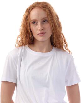 DKNY Dames/Dames Logo Twist Knot T-shirt (Wit) - maat XL