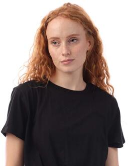 DKNY Dames/Dames Logo Twist Knot T-shirt (Zwart) - M