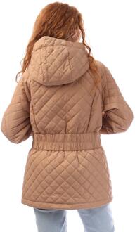 DKNY Dames/Dames Overgangs Gewatteerd Jasje (Beige)