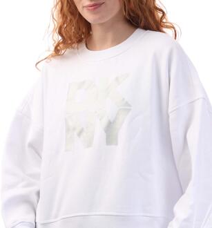DKNY Dames/Dames Sweatshirt met Folie Logo (Wit)