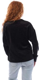 DKNY Dames/Dames Sweatshirt met Strass Crew Hals (Zwart) - maat XS