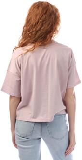 DKNY Dames/Dames T-shirt met strass-folie-logo (Wit/zilver)