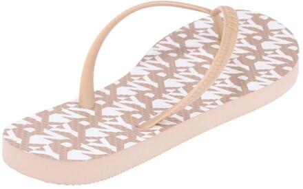 DKNY Dames/dames teenslippers (Beige) - maat