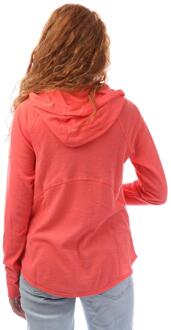 DKNY Dames/Dames Wafelgebreide Slub capuchon met volledige rits (Roze)