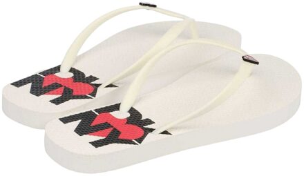 DKNY Dames/Dames Zuni Teenslippers (Wit) - EU 35 / UK 2.5