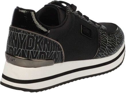 DKNY Dames Davie Veterschoenen (Zwart/Grijs)