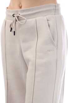 DKNY Dames DKNY Embellished Logo Print Leg Pant in Beige