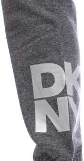 DKNY Dames DKNY Foil Logo Jogger met Zakken in Zwart Zilver - maat Zwart en zilver