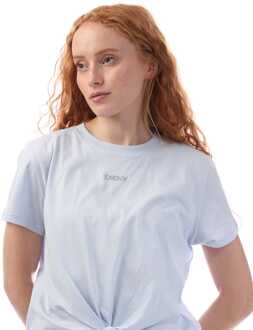 DKNY Dames DKNY Mini Stud Logo Sport T-shirt in Grijs