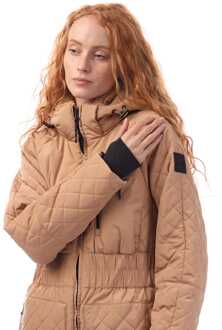 DKNY Dames DKNY Quilted Transitional Jacket in Beige - S