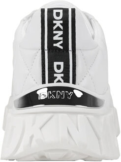 DKNY Dames Lathen Veterschoenen (Wit) - maat EU 40.5 / UK 7
