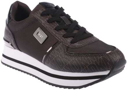 DKNY Damesschoenen DKNY Davie Lace Up Wedge in Bruin - maat EU 40 / UK 6.5