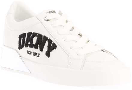 DKNY Damesschoenen DKNY Maben Varsity Lace Up in Wit - EU 37.5 / UK 4.5