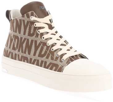 DKNY Damestrainers DKNY Yaser Lace Up Mid in Beige - EU 36.5 / UK 3.5