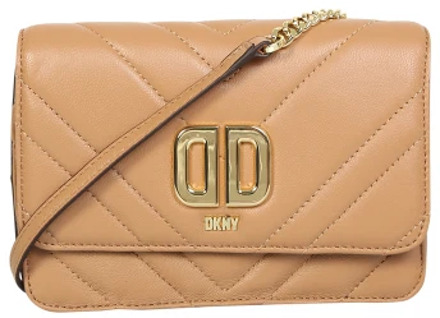 DKNY Delphine Crosbody Bag Dkny , Beige , Dames - ONE Size