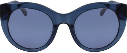 DKNY DK517S-400 DK517S 52 400 Zonnebril Blauw - One Size
