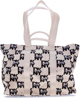 DKNY Hart van New York boodschappentas (Wit, Zwart)