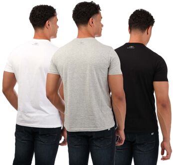 DKNY Heren DKNY 3 Pack Geborduurd Logo T-Shirt in Multi kleur Veelkleurig