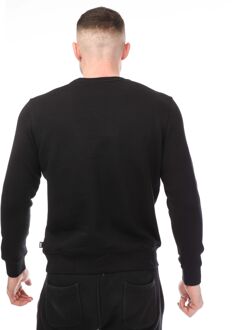 DKNY Heren DKNY Printed Large Tonal Logo Crewneck Sweatshirt in Zwart