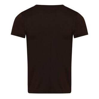 DKNY Heren Gestapelde Logo Folie T-Shirt (Bruin) - S