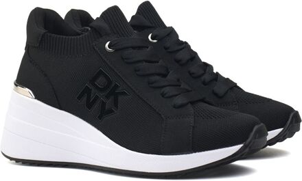 DKNY Kasia Wedge Sneakers - maat EU 38 / UK 5 Zwart
