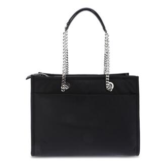 DKNY Lorena Schoudertas (Zwart/Zilver) - One Size