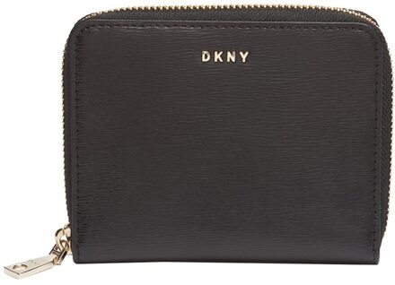 DKNY Ritsportemonnees Bryant Small Zip Around Zwart