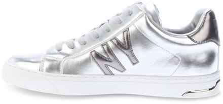 DKNY Women's DKNY Abeni Lace Up Trainers in Silver Zilver - EU 39/ UK 6